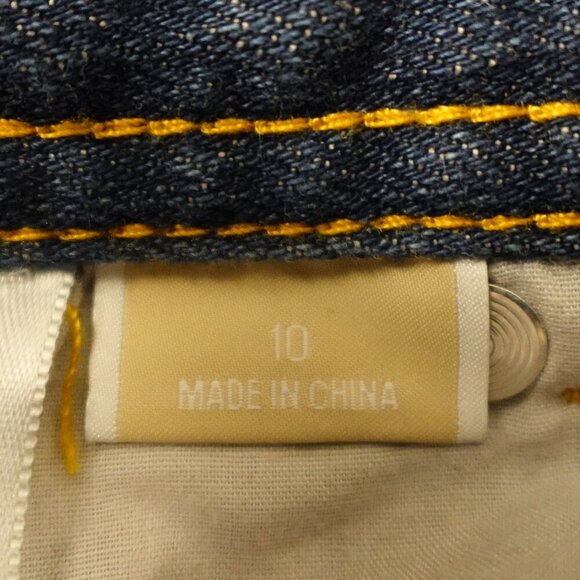 Michael Kors jeans slim fit straight women's 10 blue denim - Picture 13 of 14